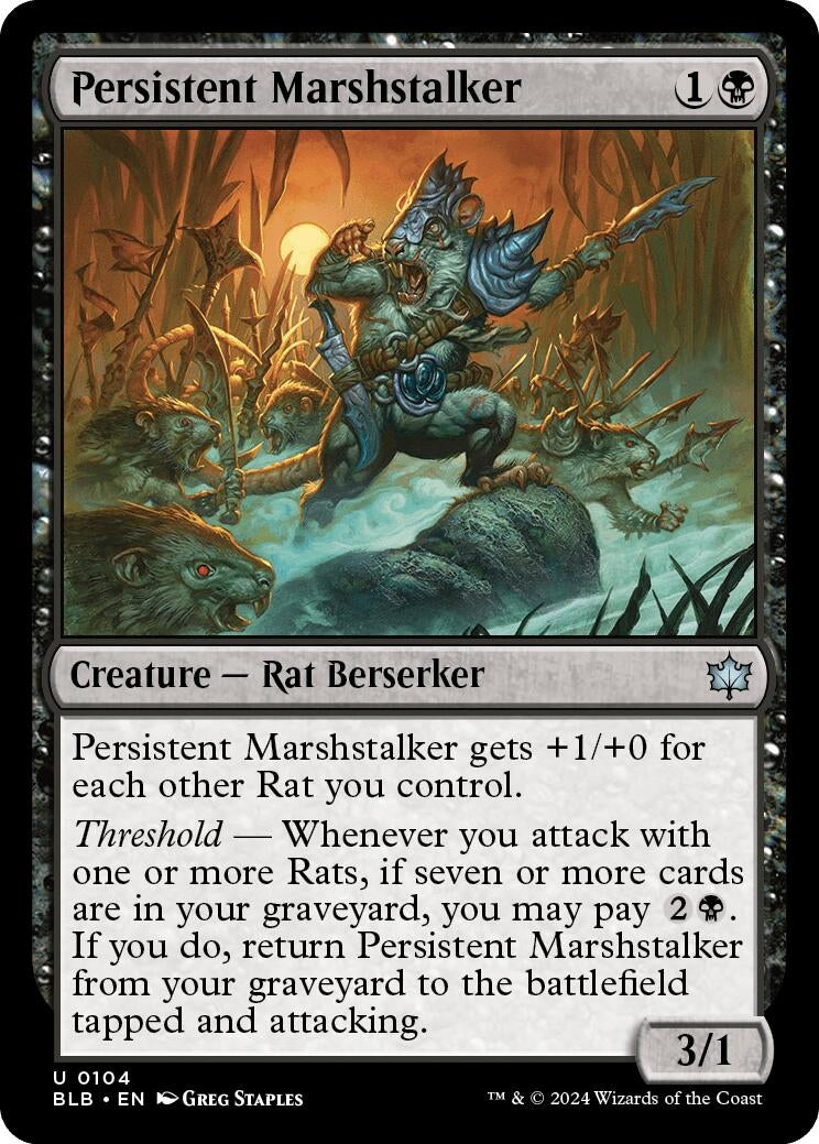 Image for Persistent Marshstalker (104) - Magic: The Gathering