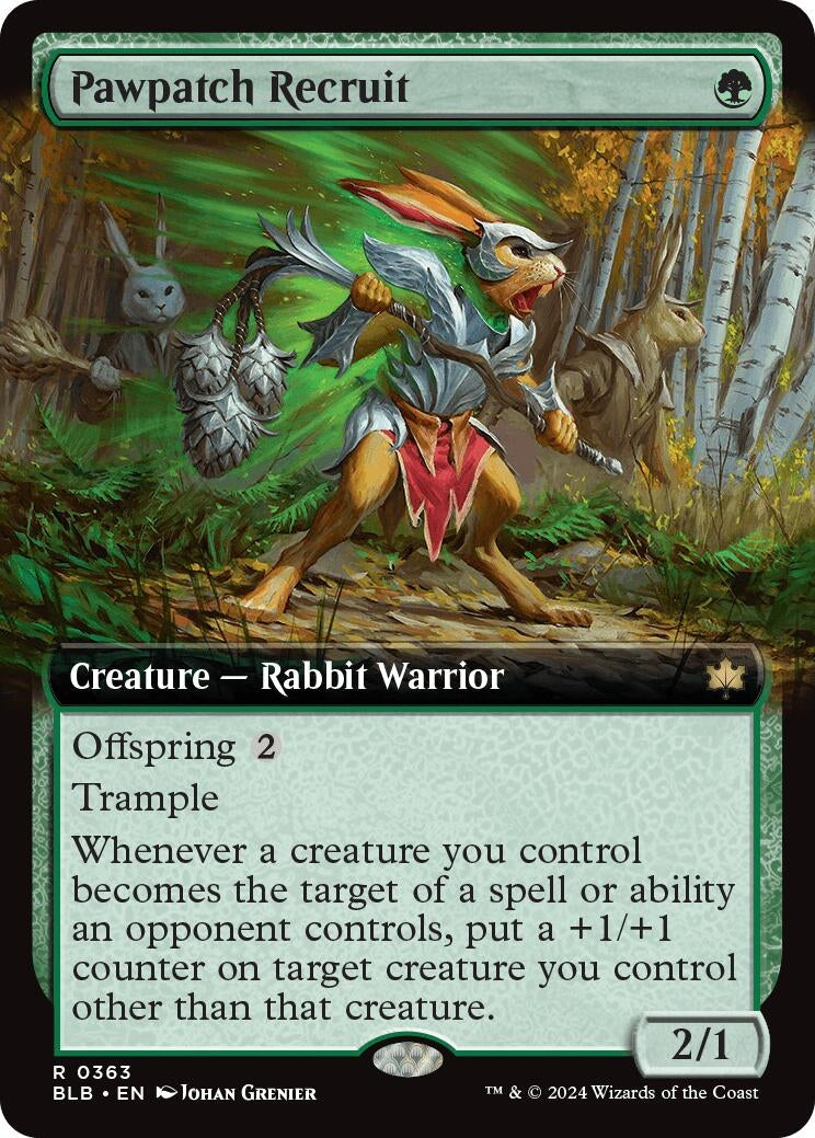 Image for Pawpatch Recruit (Extended Art) (363) - Magic: The Gathering
