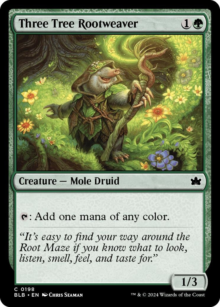 Image for Three Tree Rootweaver (198) - Magic: The Gathering