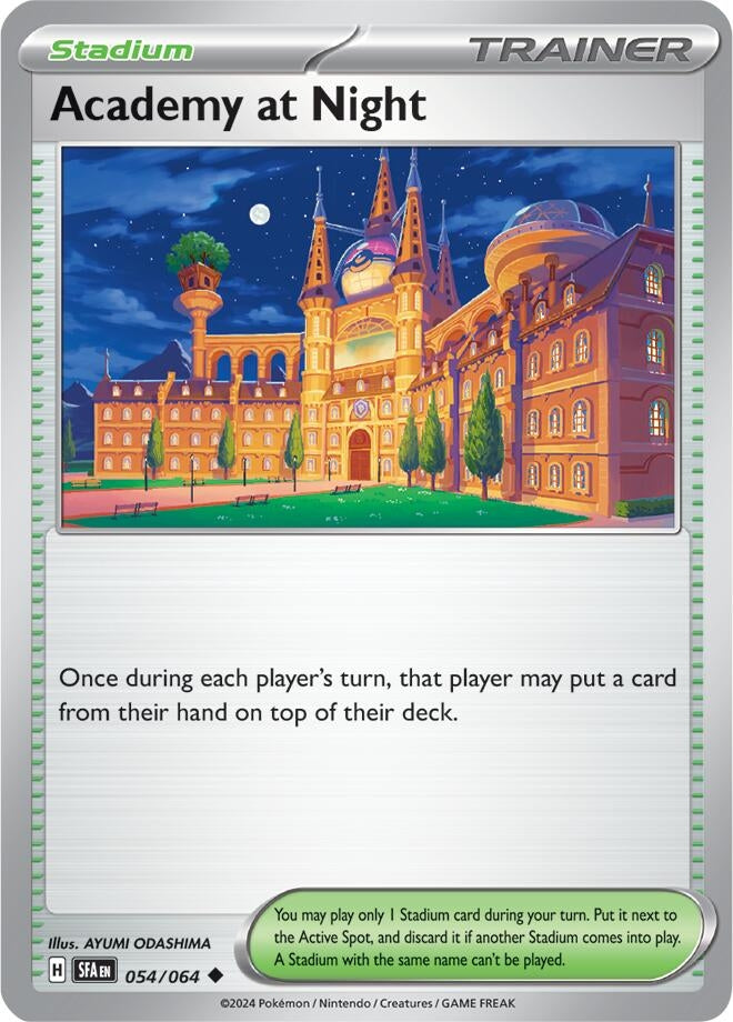 Image for Academy at Night (054/064) - Pokemon