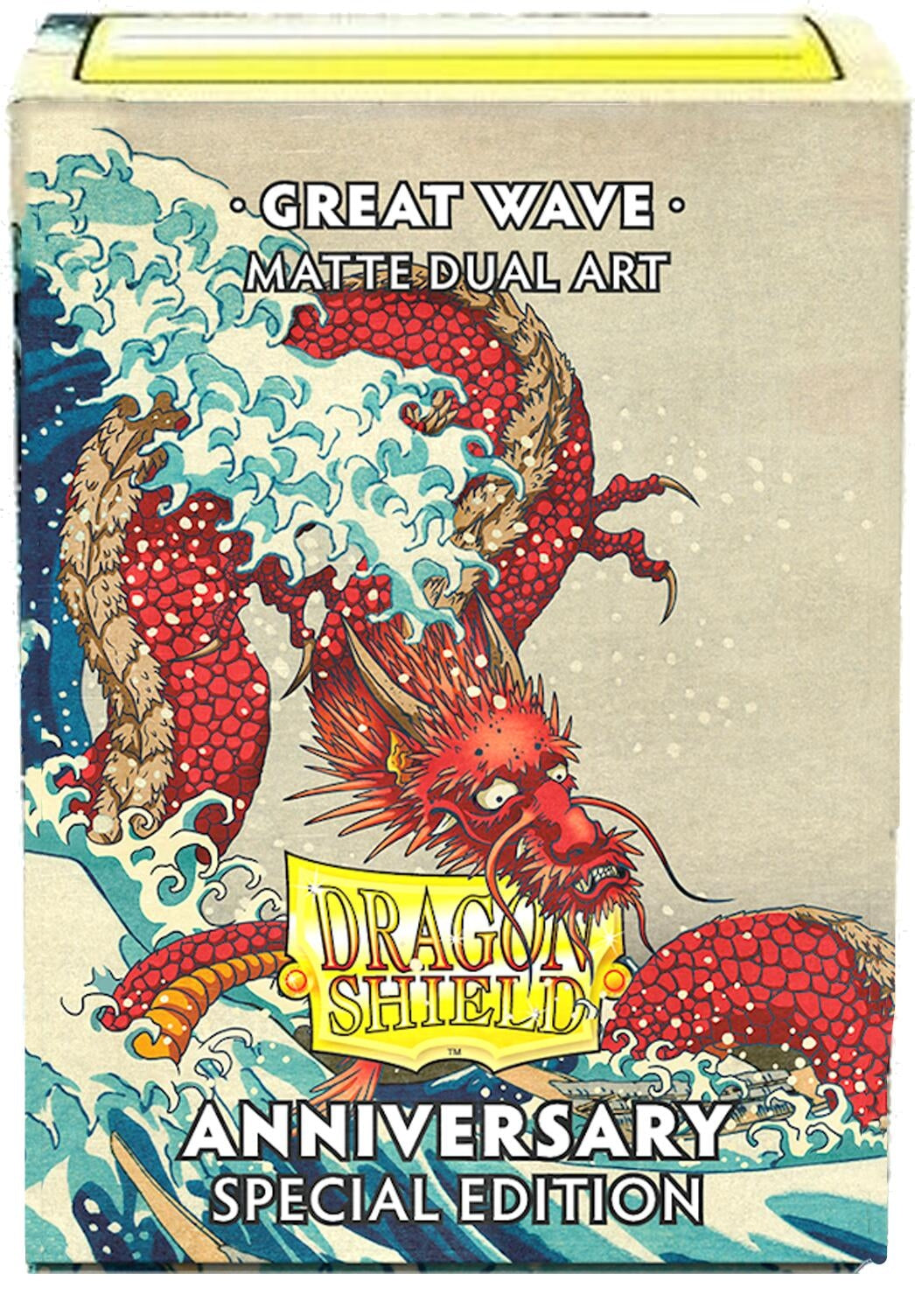 Image for Dragon Shield Dual Matte: Anniversary Special Edition - Great Wave (100-pack) - Card Sleeves