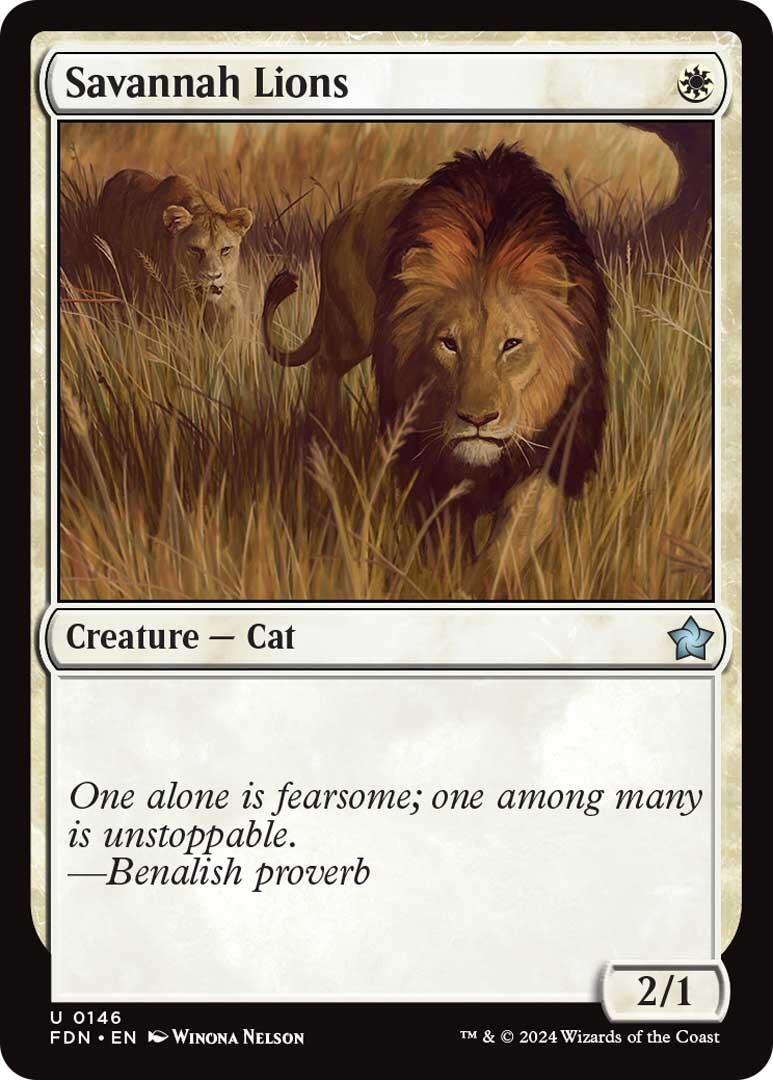 Image for Savannah Lions (146) - Magic: The Gathering
