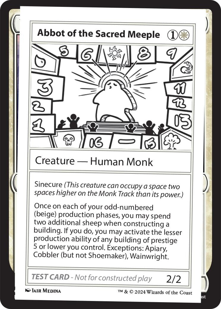 Image for Abbot of the Sacred Meeple - Magic: The Gathering