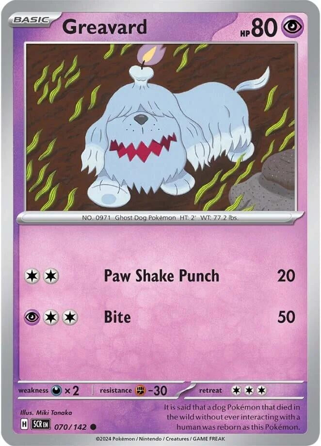 Image for Greavard (070/142) - Pokemon