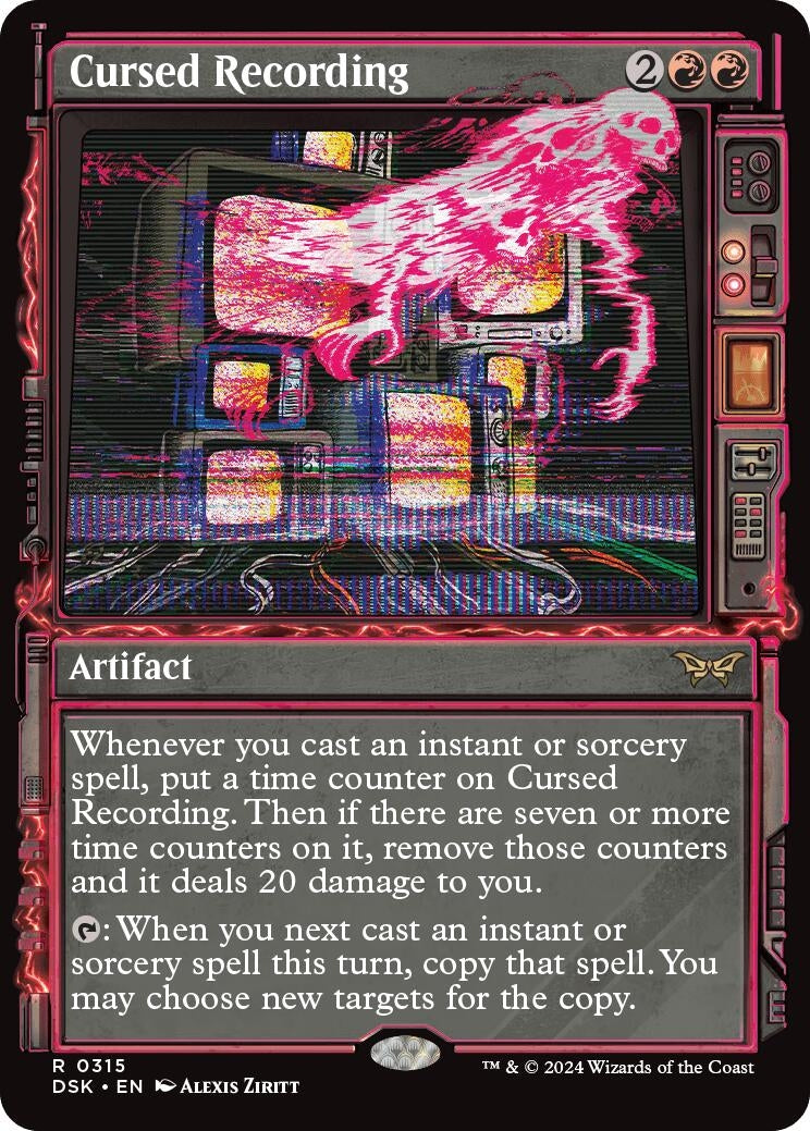 Image for Cursed Recording (Showcase) (315) - Magic: The Gathering