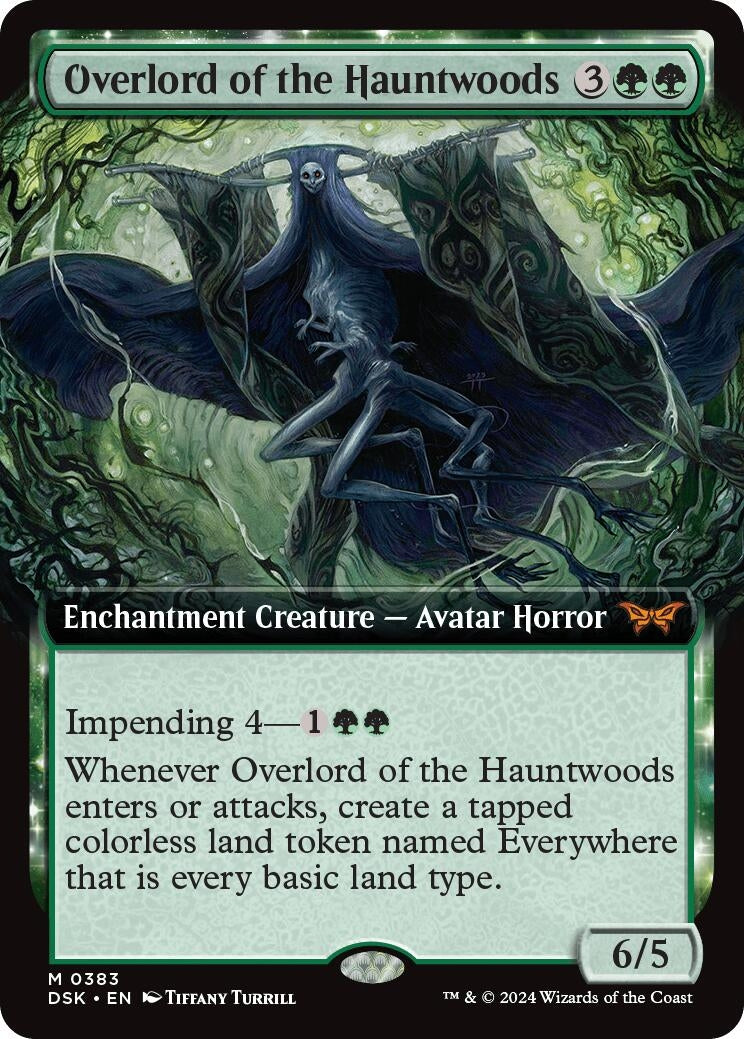 Image for Overlord of the Hauntwoods (Extended Art) (383) - Magic: The Gathering
