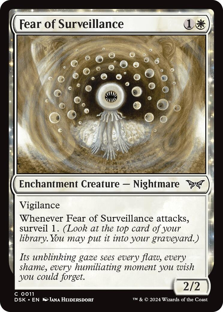 Image for Fear of Surveillance (11) - Magic: The Gathering