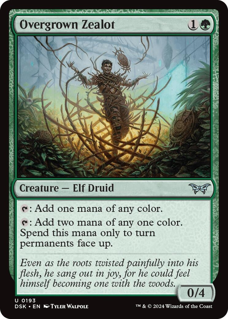 Image for Overgrown Zealot (193) - Magic: The Gathering
