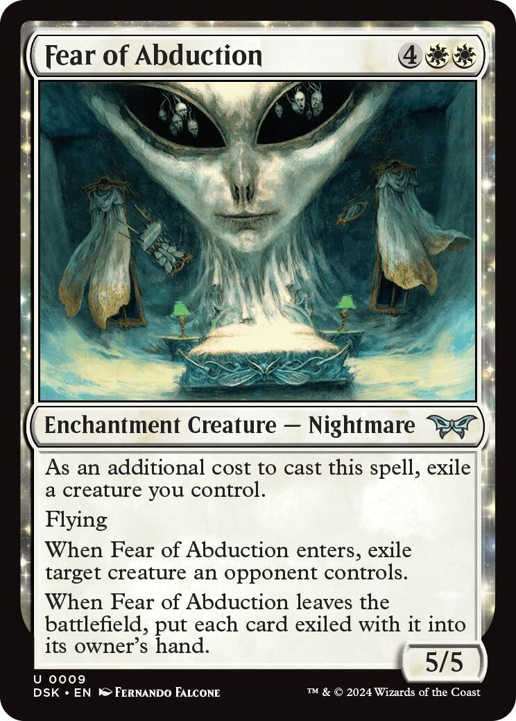 Image for Fear of Abduction (9) - Magic: The Gathering