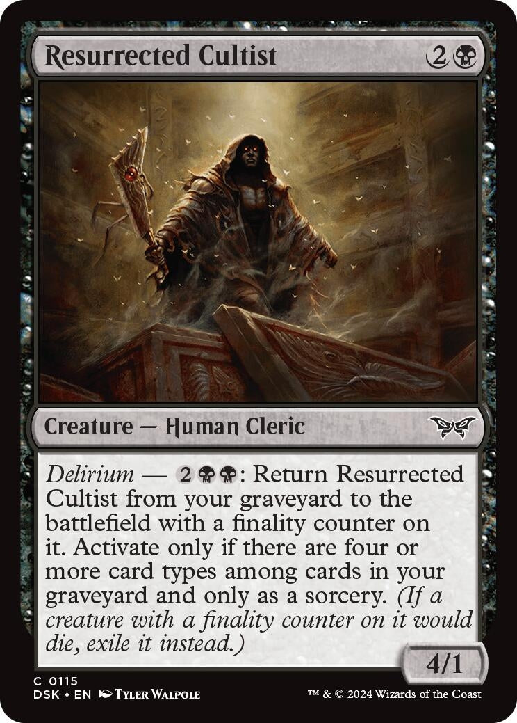 Image for Resurrected Cultist (115) - Magic: The Gathering