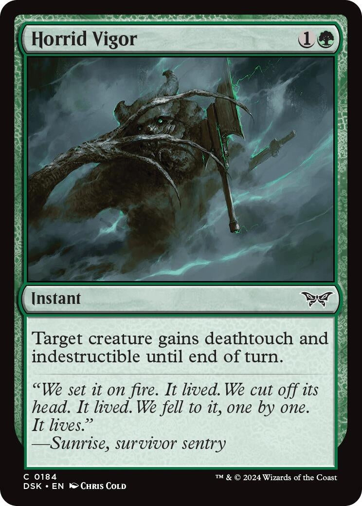 Image for Horrid Vigor (184) - Magic: The Gathering