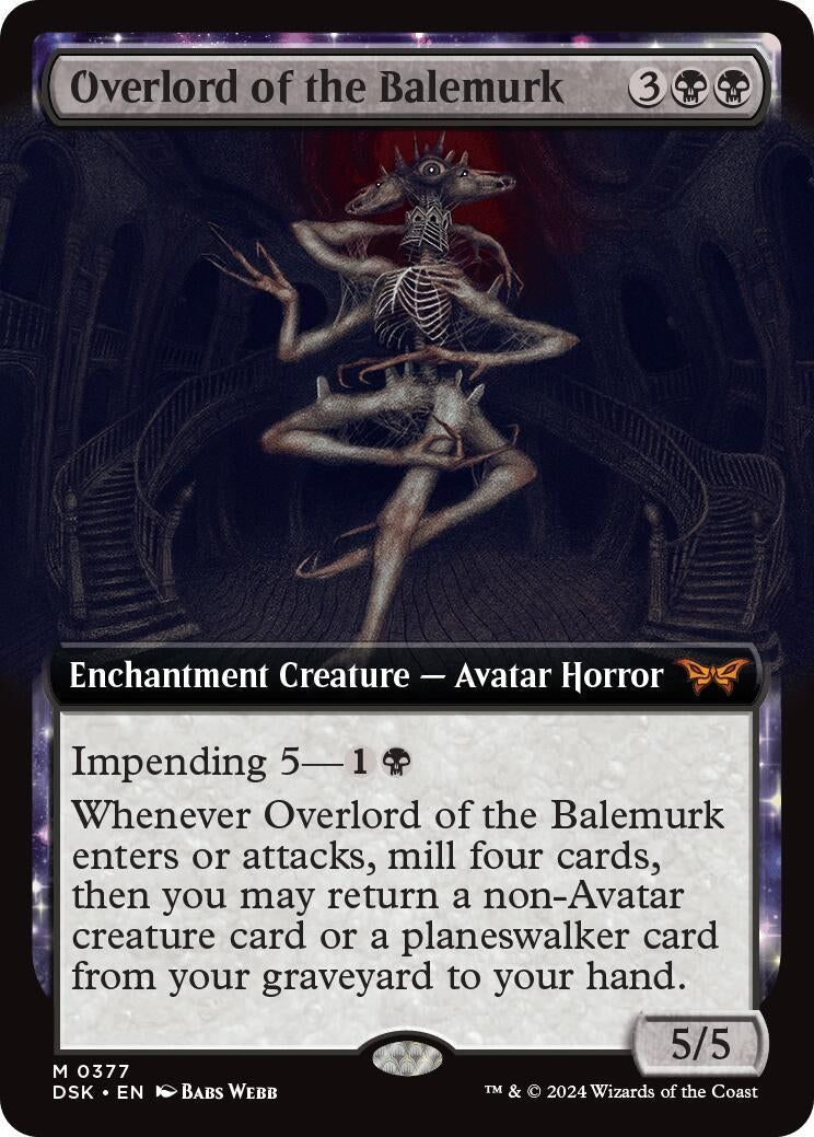 Image for Overlord of the Balemurk (Extended Art) (377) - Magic: The Gathering