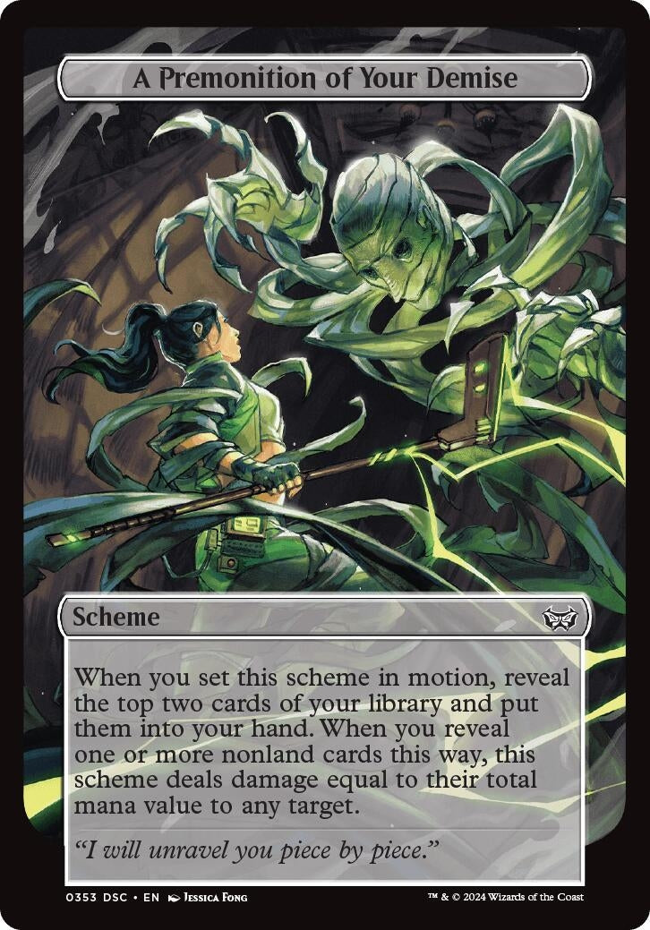 Image for A Premonition of Your Demise (Full Art) (353) - Magic: The Gathering