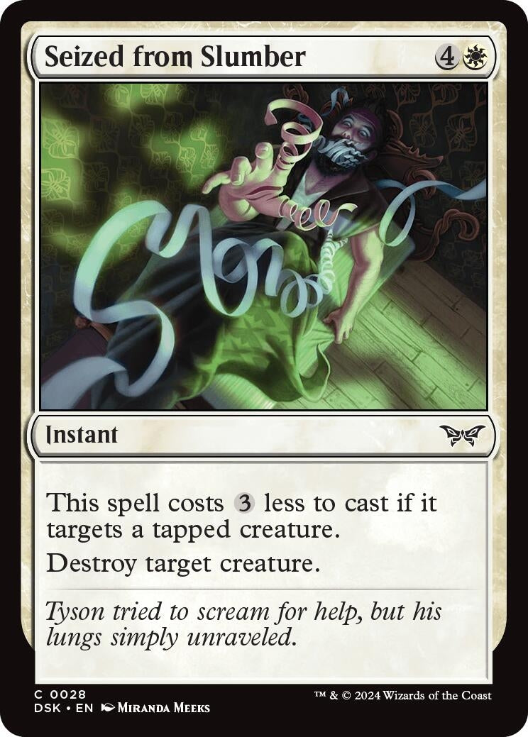 Image for Seized from Slumber (28) - Magic: The Gathering