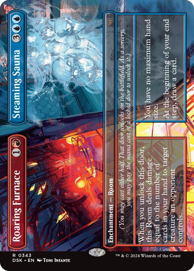 Image for Roaring Furnace // Steaming Sauna (Borderless) (343) - Magic: The Gathering