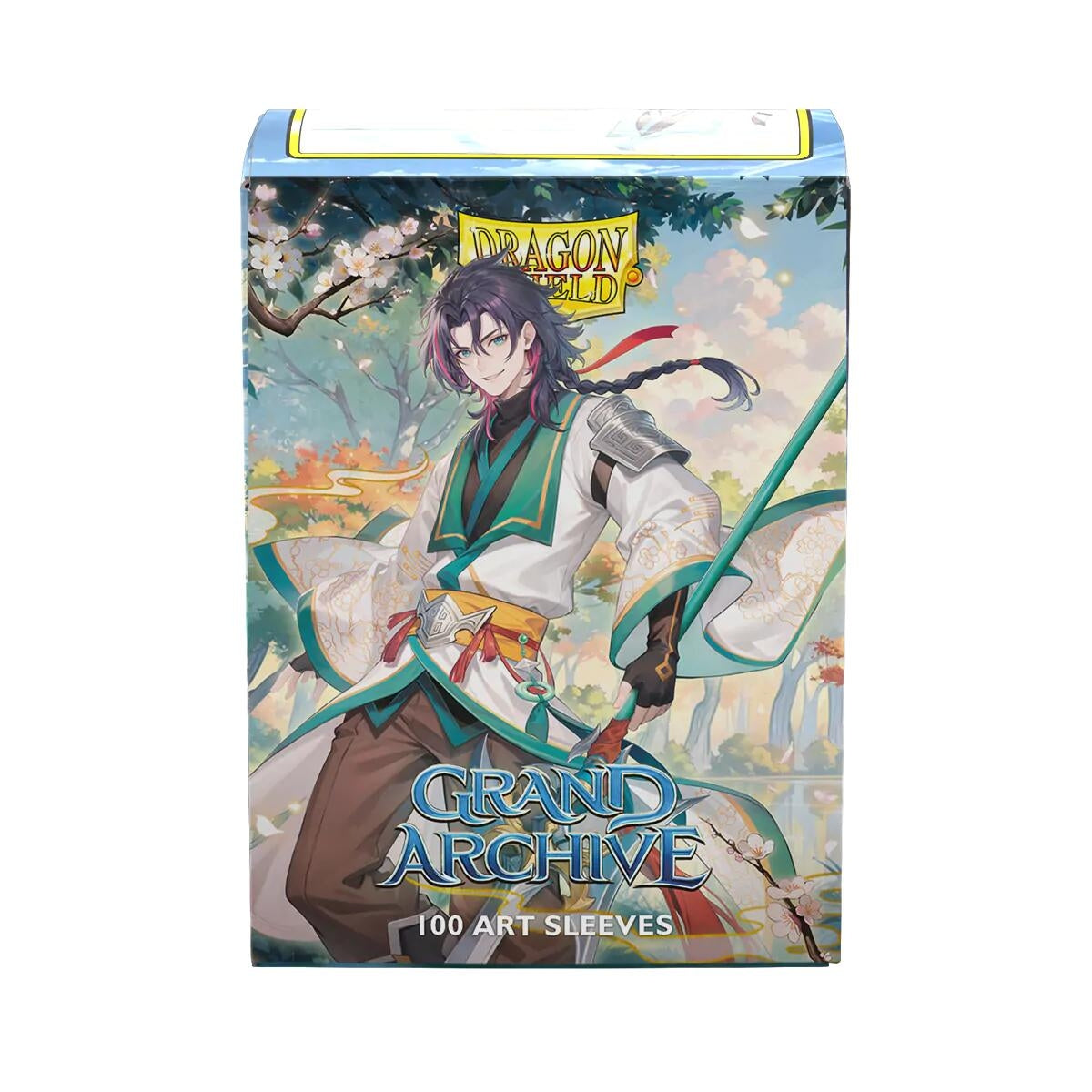 Image for Dragon Shield Grand Archive Matte Art - Jin, Fate Defiant (100-Pack) - Card Sleeves