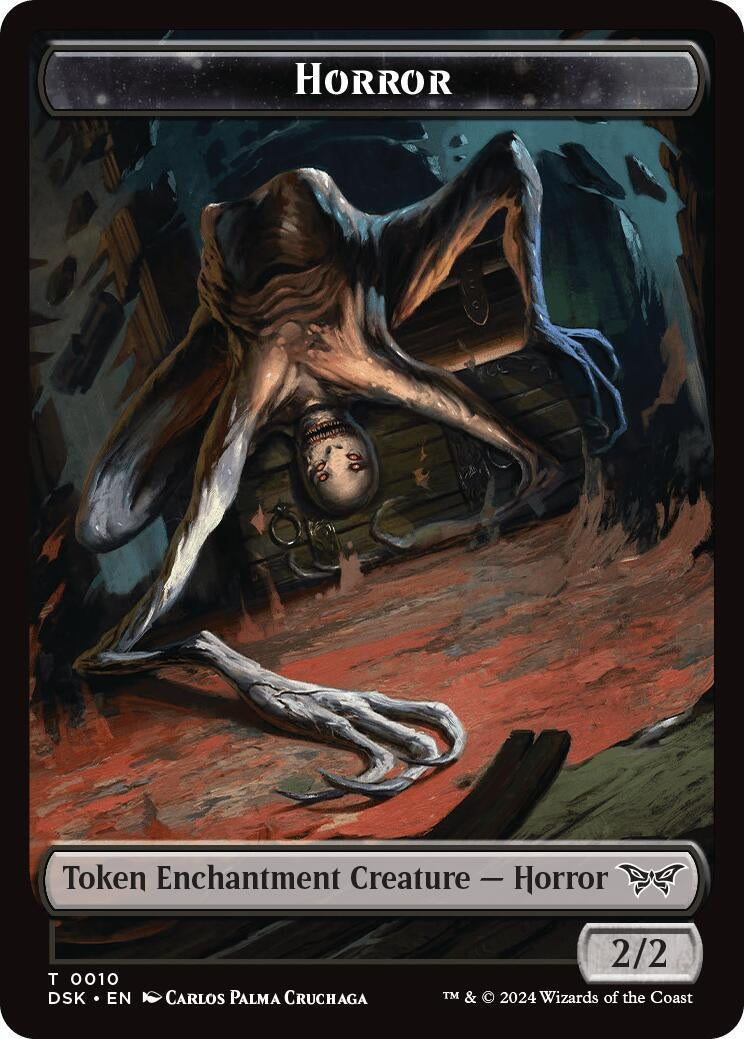 Image for Horror // Manifest Double-Sided Token (10 // 18) - Magic: The Gathering
