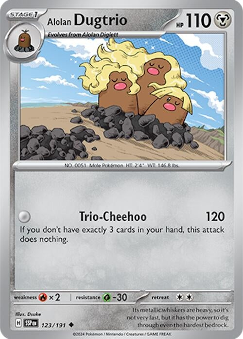 Image for Alolan Dugtrio (123/191) - Pokemon