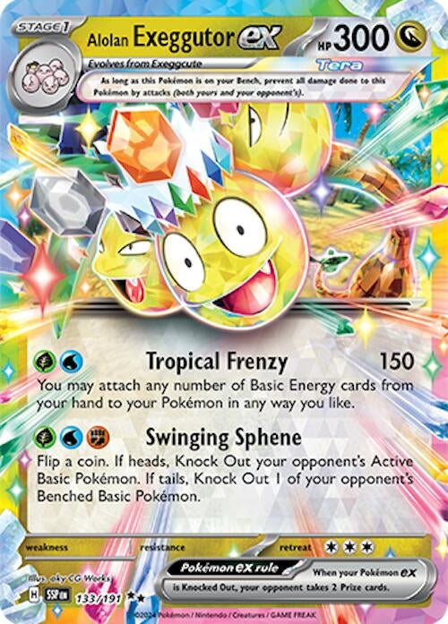 Image for Alolan Exeggutor ex (133/191) - Pokemon