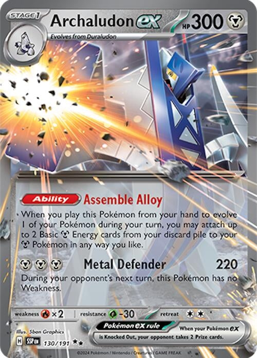 Image for Archaludon ex (130/191) - Pokemon