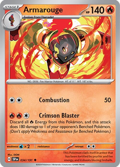Image for Armarouge (034/191) - Pokemon