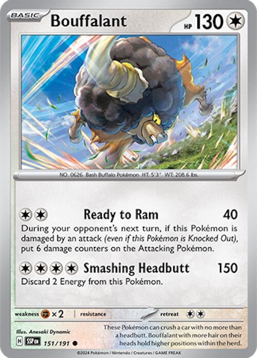 Image for Bouffalant (151/191) - Pokemon