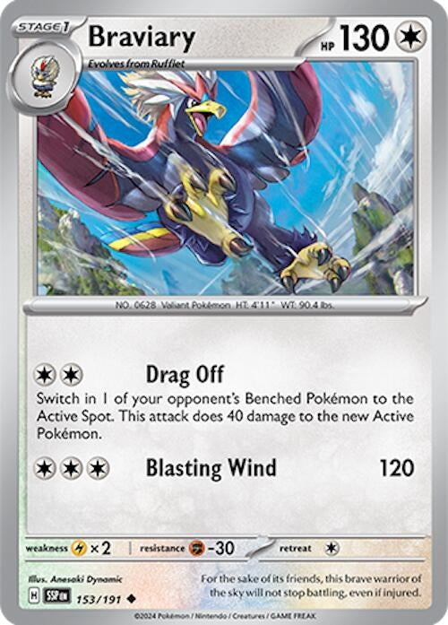Image for Braviary (153/191) - Pokemon