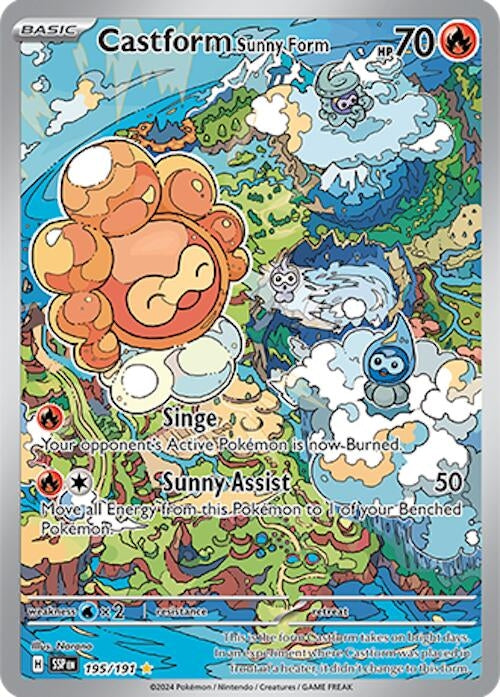 Image for Castform Sunny Form (195/191) - Pokemon