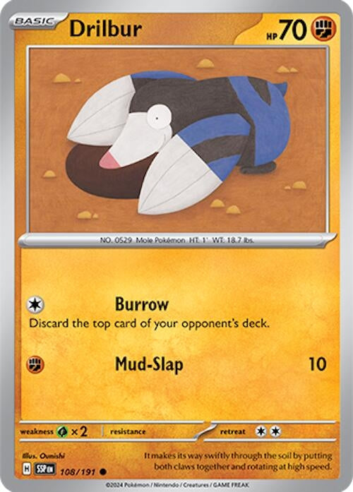 Image for Drilbur (108/191) - Pokemon