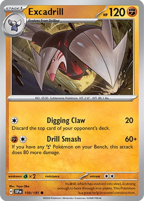 Image for Excadrill (109/191) - Pokemon