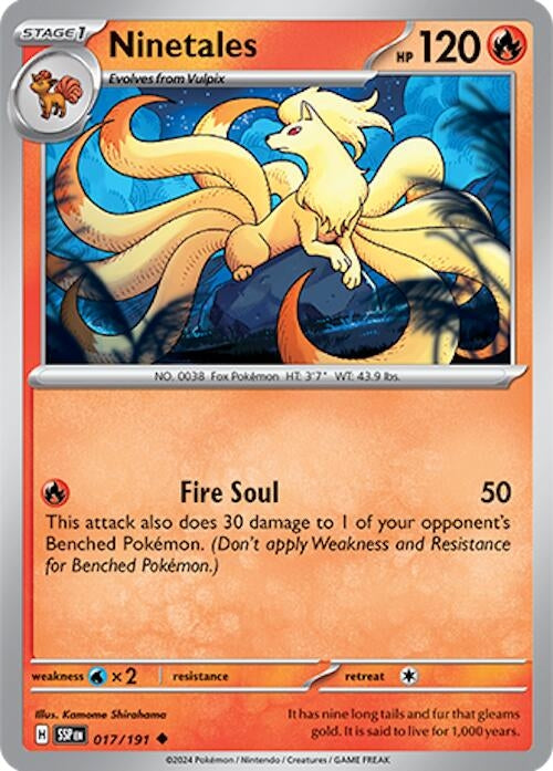 Image for Ninetales (017/191) - Pokemon