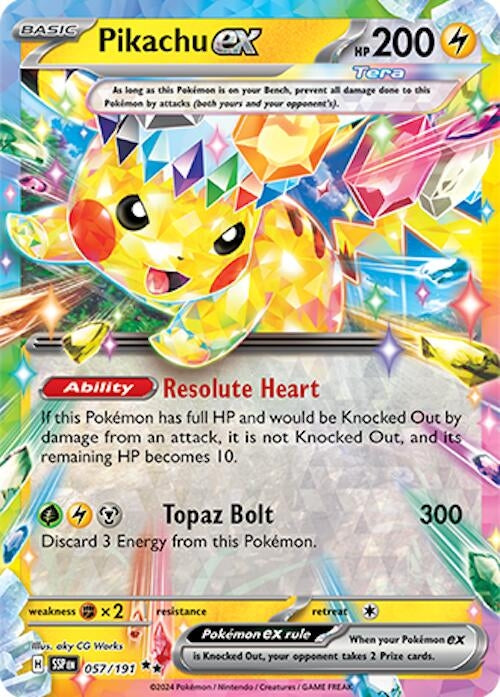 Image for Pikachu ex (057/191) - Pokemon