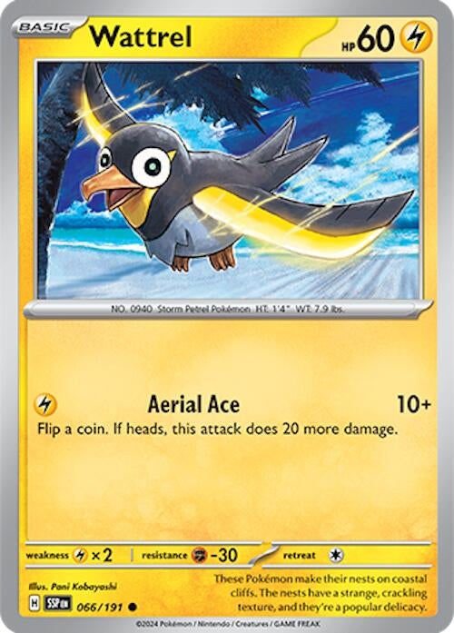 Image for Wattrel (066/191) - Pokemon
