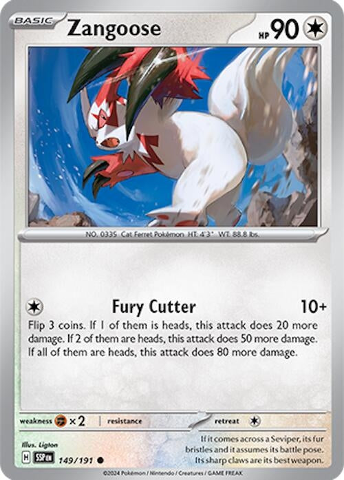 Image for Zangoose (149/191) - Pokemon