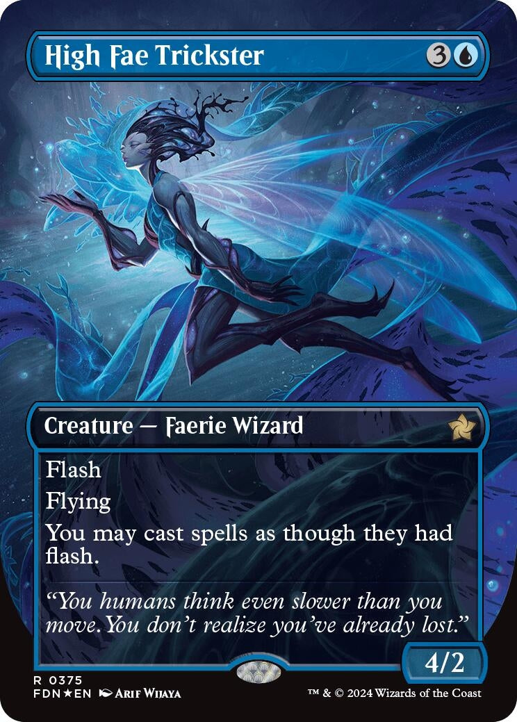 Image for High Fae Trickster (Borderless) (Mana Foil) (375) - Magic: The Gathering