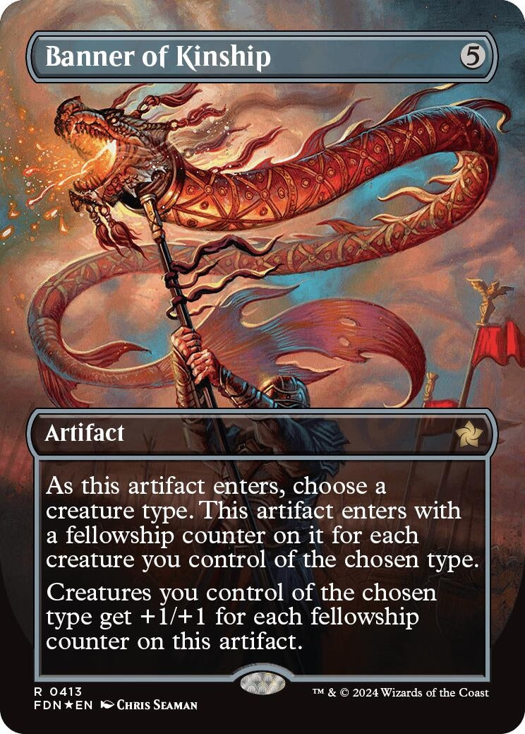 Image for Banner of Kinship (Borderless) (Mana Foil) (413) - Magic: The Gathering