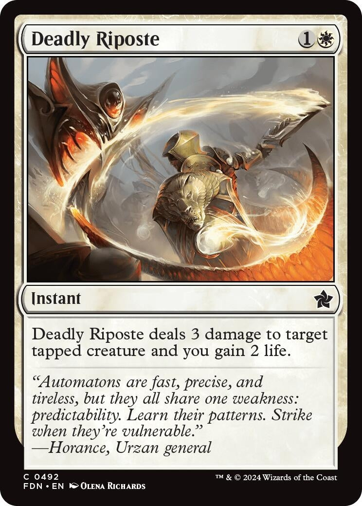 Image for Deadly Riposte (492) - Magic: The Gathering