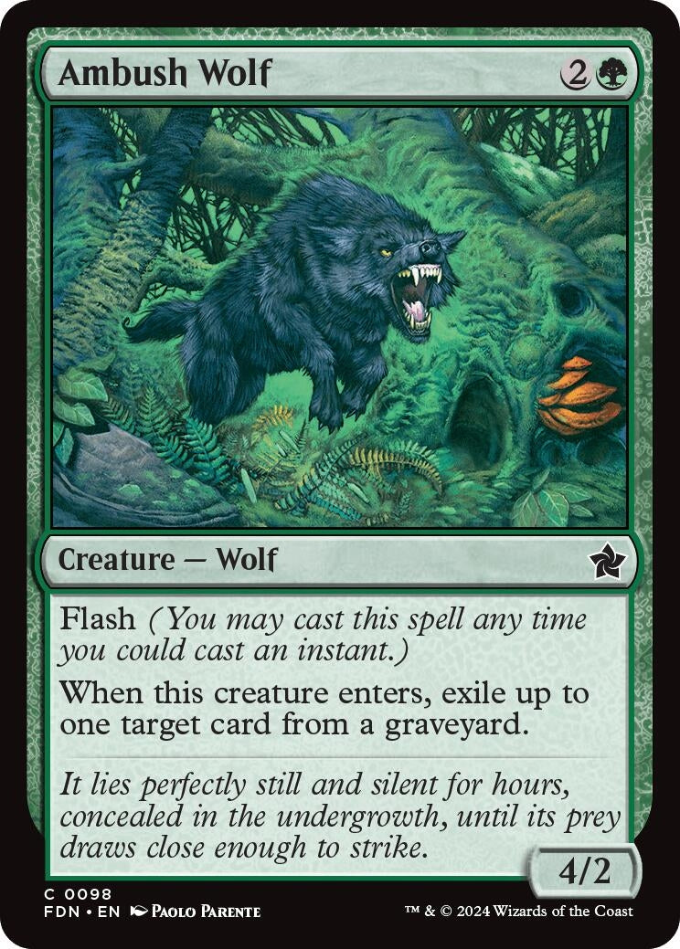Image for Ambush Wolf (98) - Magic: The Gathering
