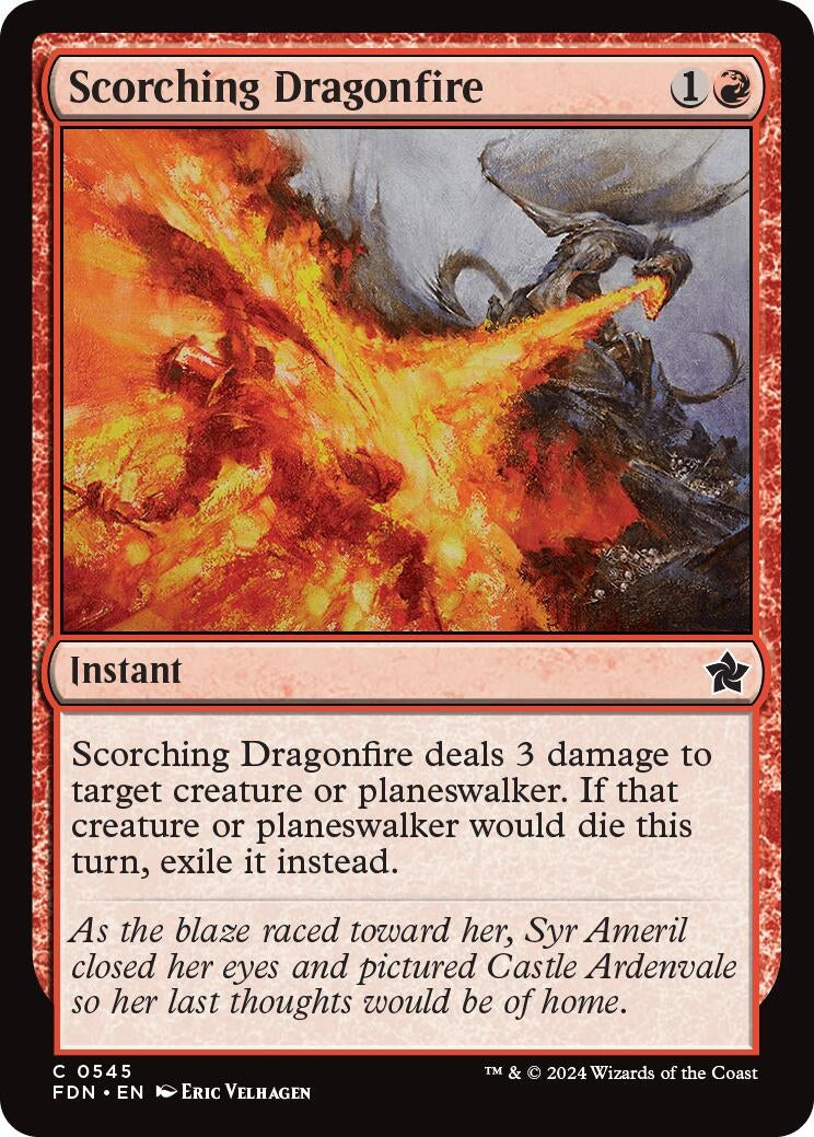Image for Scorching Dragonfire (545) - Magic: The Gathering