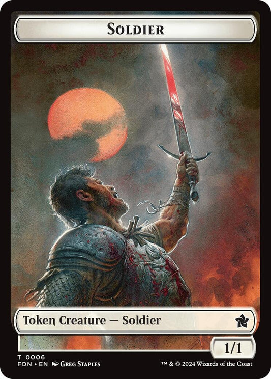 Image for Soldier // Faerie Double-Sided Token (6 // 9) - Magic: The Gathering