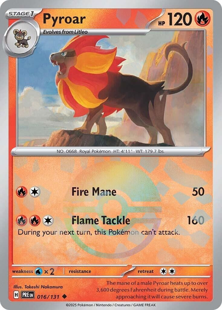 Image for Pyroar (Poke Ball Pattern) (016/131) - Pokemon