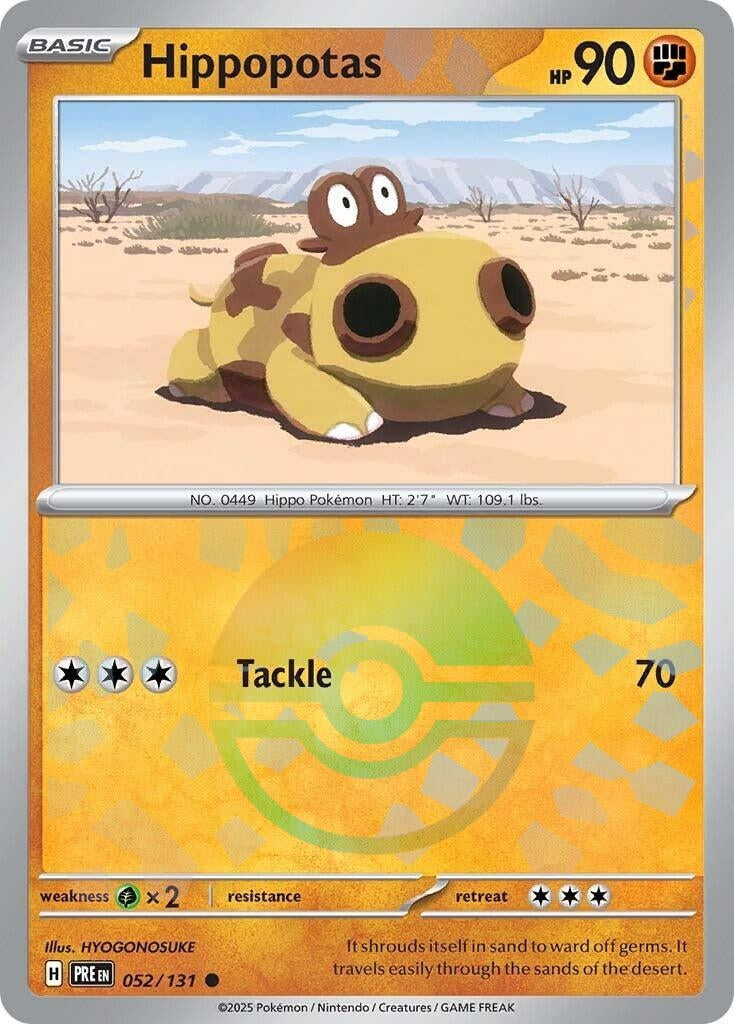 Image for Hippopotas (Poke Ball Pattern) (052/131) - Pokemon