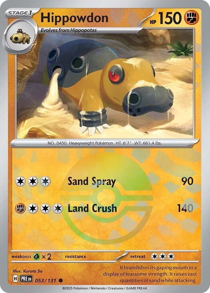 Image for Hippowdon (Poke Ball Pattern) (053/131) - Pokemon