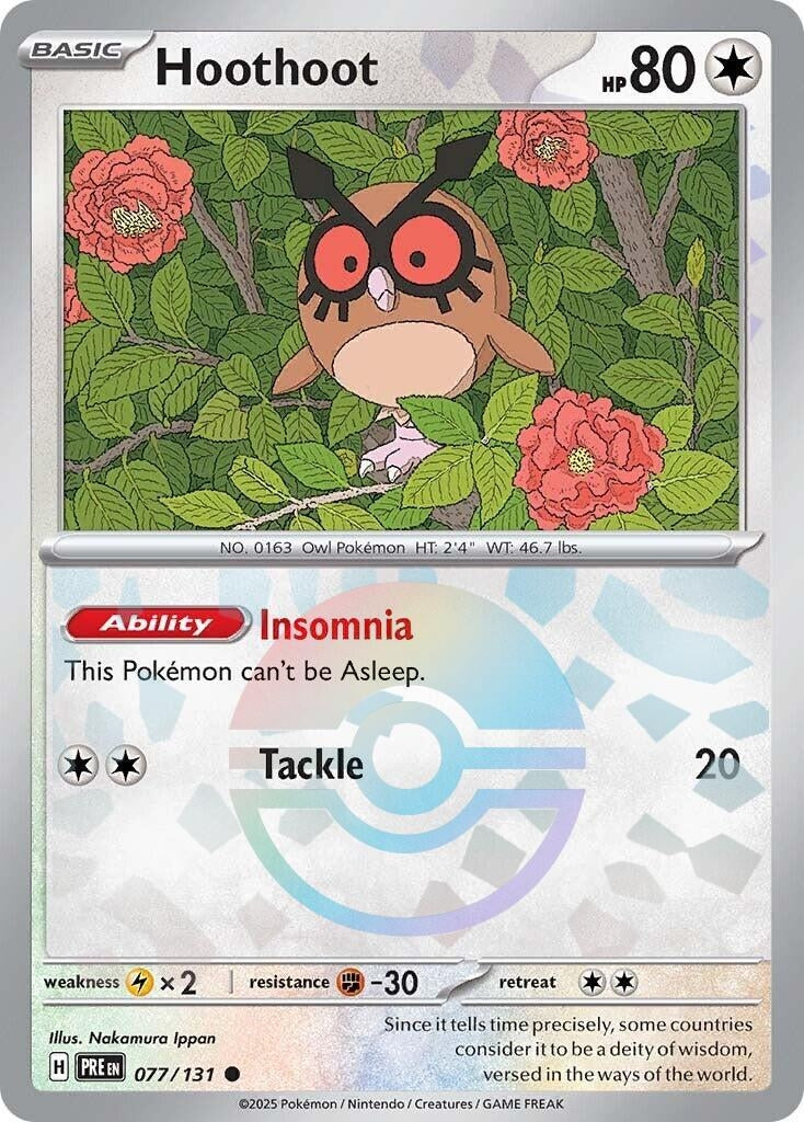 Image for Hoothoot (Poke Ball Pattern) (077/131) - Pokemon