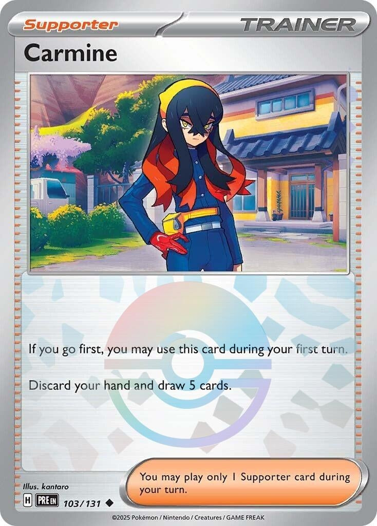 Image for Carmine (Poke Ball Pattern) (103/131) - Pokemon