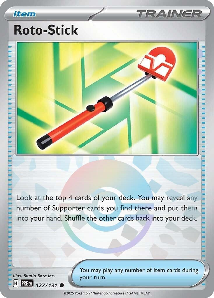 Image for Roto-Stick (Poke Ball Pattern) (127/131) - Pokemon