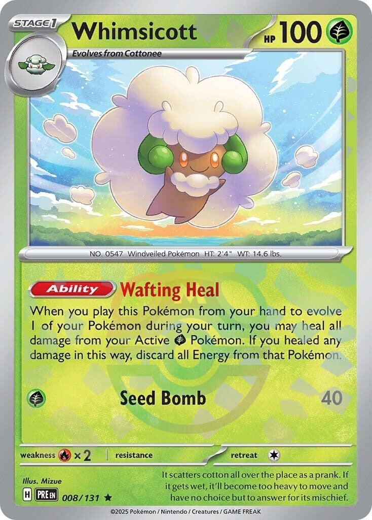 Image for Whimsicott (Master Ball Pattern) (008/131) - Pokemon