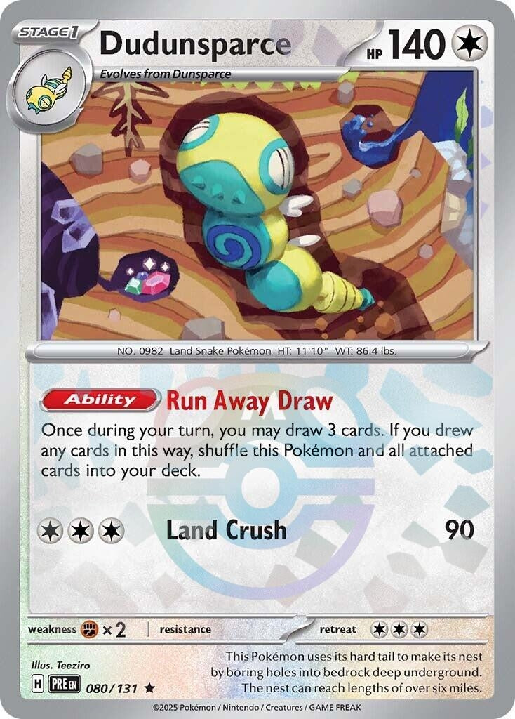 Image for Dudunsparce (Master Ball Pattern) (080/131) - Pokemon