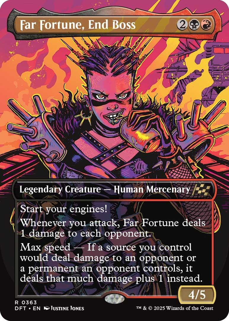 Image for Far Fortune, End Boss (Borderless) (363) - Magic: The Gathering