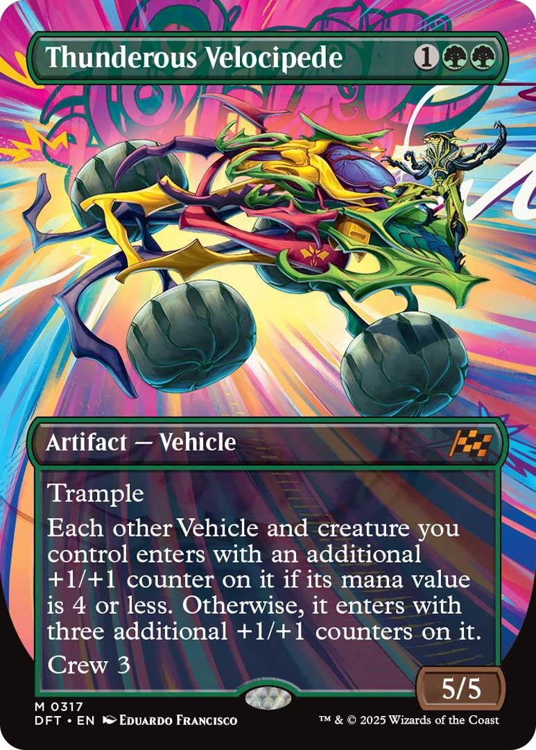 Image for Thunderous Velocipede (Borderless) (317) - Magic: The Gathering
